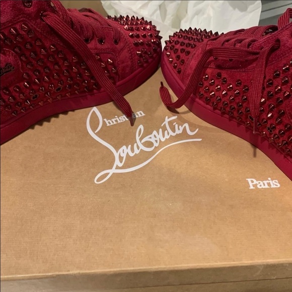 Authentic Christian louboutin Louis Flat vv/spikes - Picture 3 of 6